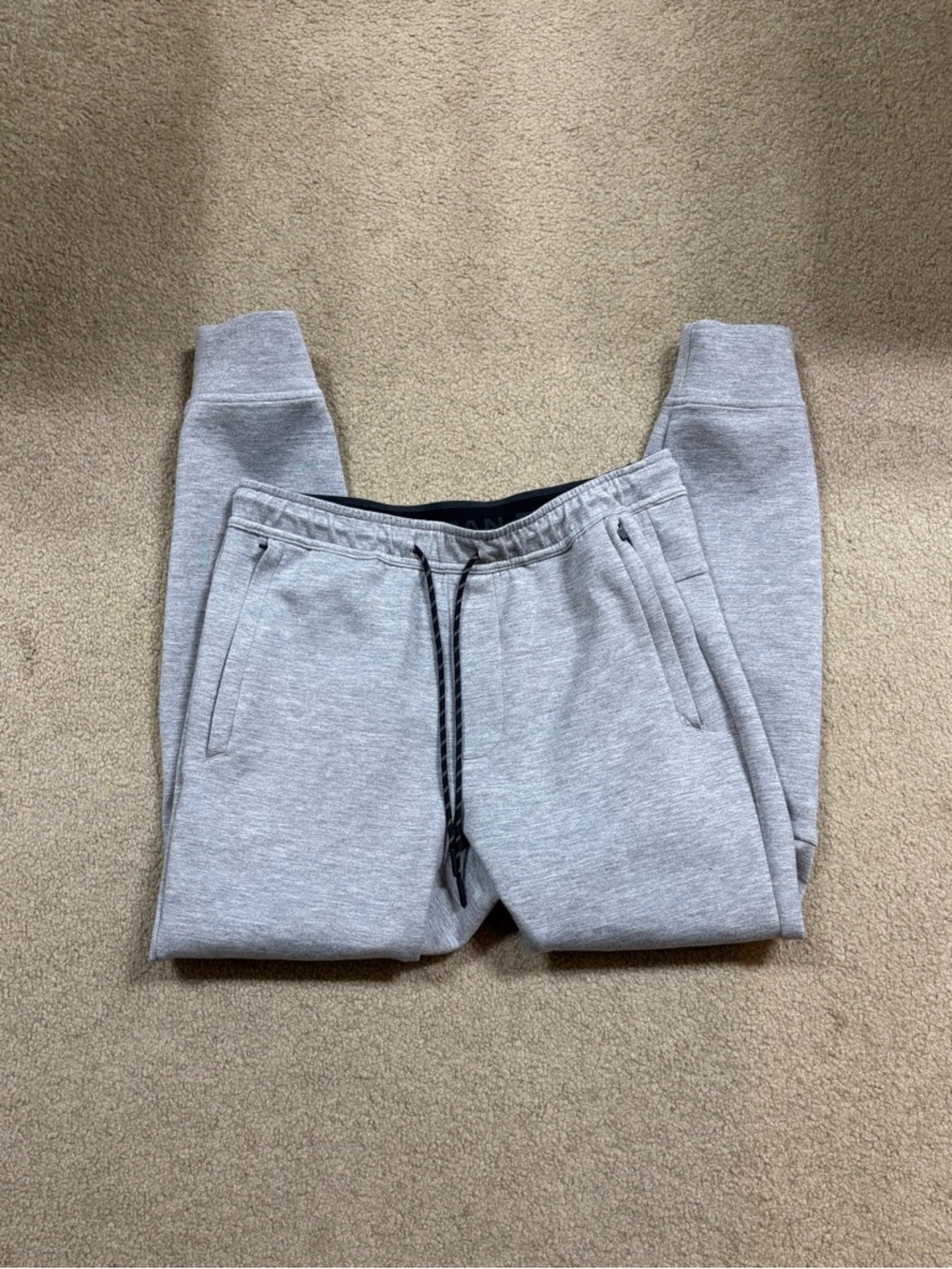 American Eagle Outfitters Men's Light Gray Jogger Sweatpants